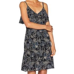 Sanctuary Rafaella Ruffle Button Down Slip Dress L Wildflower